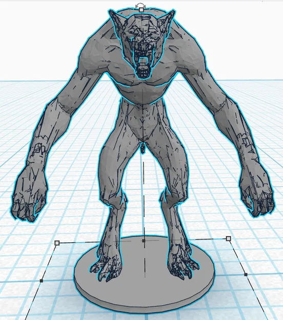 Mô hình Werewolf Witcher 3D cực ngầu cho fan sưu tầm - Image 2