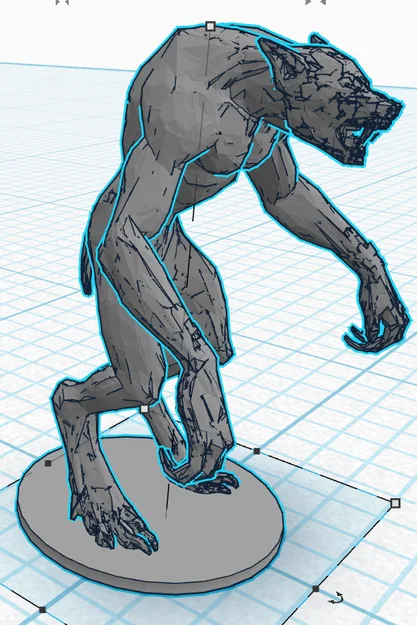 Mô hình Werewolf Witcher 3D cực ngầu cho fan sưu tầm - Image 3