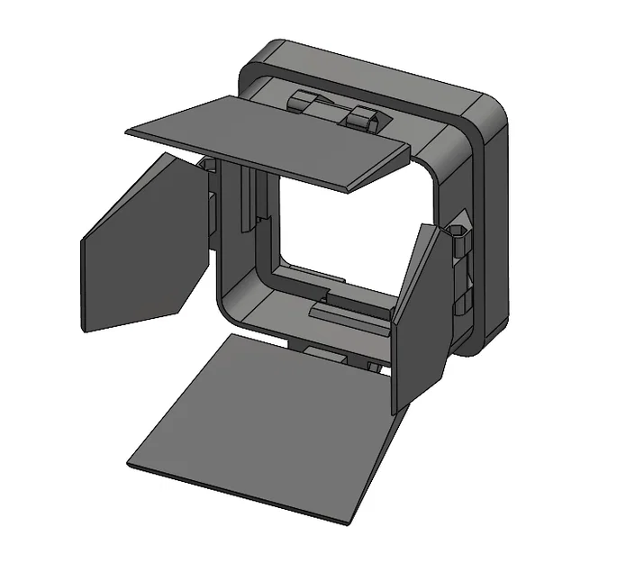 Bộ chắn sáng (Barn Doors) in 3D cho đèn Neewer RGB61 - Image 2