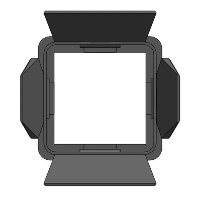 Bộ chắn sáng (Barn Doors) in 3D cho đèn Neewer RGB61