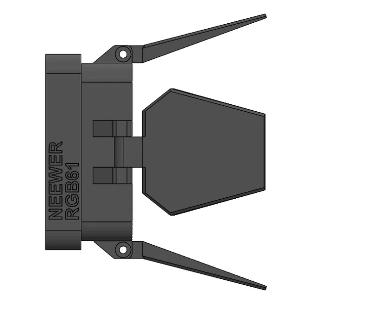 Bộ chắn sáng (Barn Doors) in 3D cho đèn Neewer RGB61 - Image 4