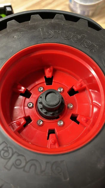 Cùm bánh xe (Radnabe) 6mm cho mô hình RC Bruder Fendt 1050 - Image 3