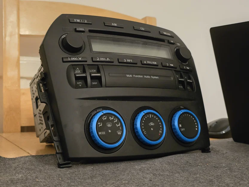 Bộ núm xoay điều khiển điều hòa cho Mazda MX5 NC (3D Print) - Image 1