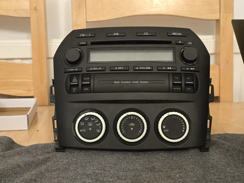 Bộ núm xoay điều khiển điều hòa cho Mazda MX5 NC (3D Print) - Image 2