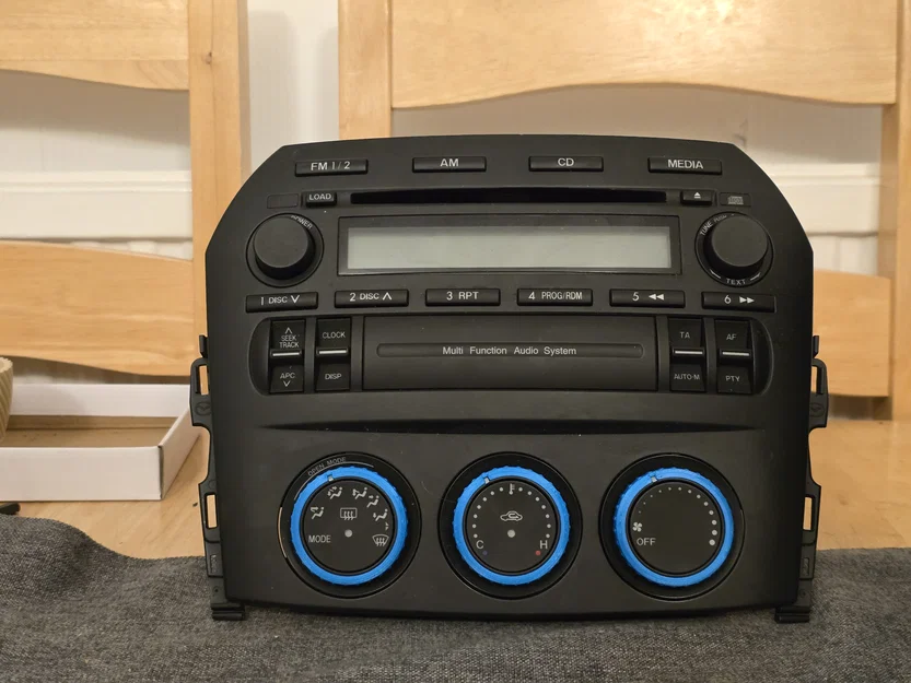 Bộ núm xoay điều khiển điều hòa cho Mazda MX5 NC (3D Print) - Image 3