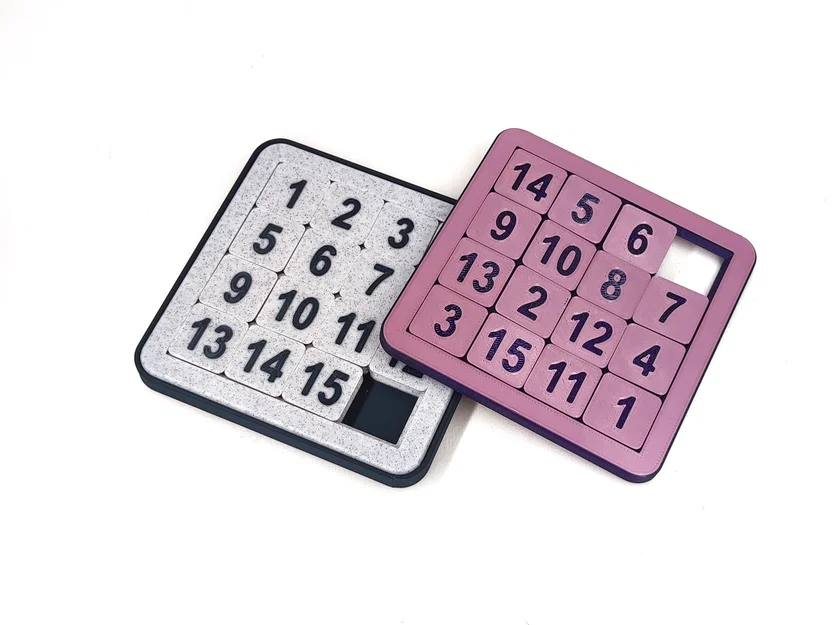 Mô hình 15 Puzzle hai mặt in một lần (Print in Place) - Image 1