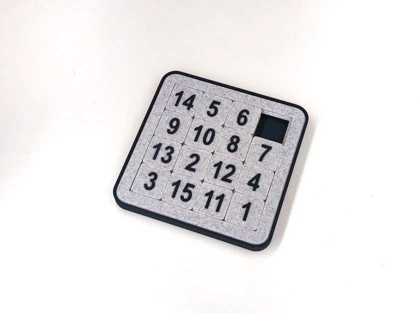 Mô hình 15 Puzzle hai mặt in một lần (Print in Place) - Image 2