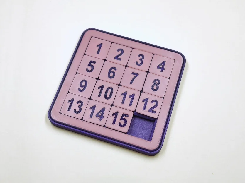 Mô hình 15 Puzzle hai mặt in một lần (Print in Place) - Image 3