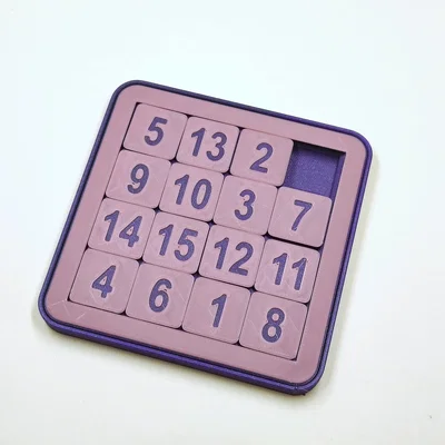 Mô hình 15 Puzzle hai mặt in một lần (Print in Place)