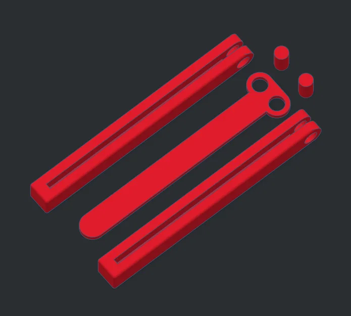 Mô hình dao bướm (butterfly knife) đơn giản - Image 1