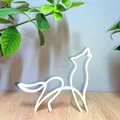 One Line Art - Hình Chó Sói Hú (Howling Wolf) - Thumbnail 3