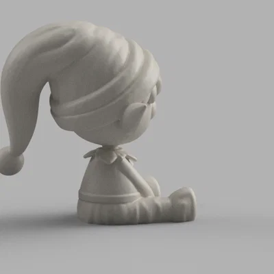 Chú Yêu Tinh Giáng Sinh Tối Giản Đáng Yêu – Tuyệt Phẩm In 3D Cho Mùa Lễ Hội!