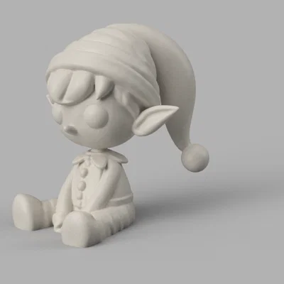Chú Yêu Tinh Giáng Sinh Tối Giản Đáng Yêu – Tuyệt Phẩm In 3D Cho Mùa Lễ Hội!