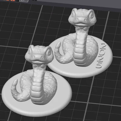 Mô hình 3D Rắn Gỗ năm 2025