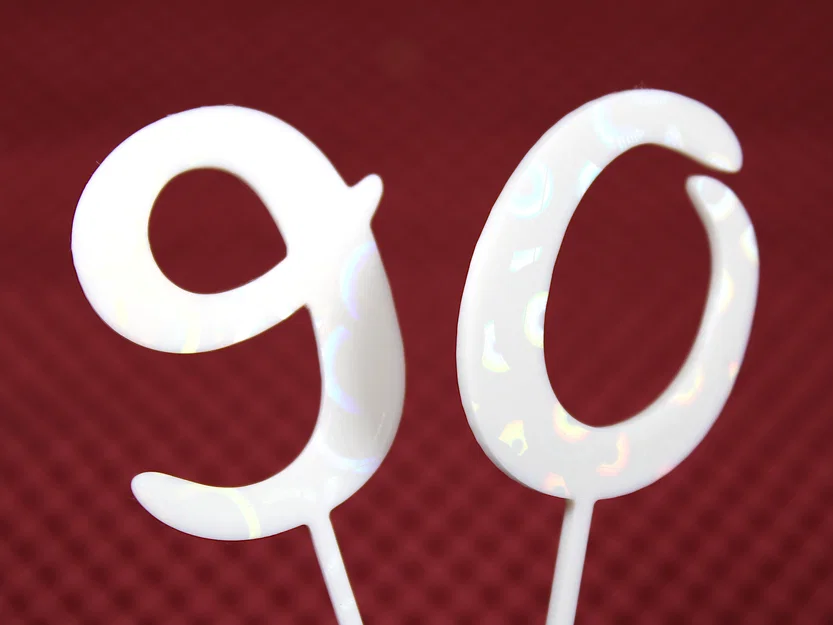 Số trang trí bánh sinh nhật | Phông chữ Leckerli One - Image 7