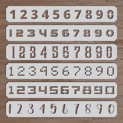 Bộ Khuôn Tô Chữ Số (6 Phông Chữ)