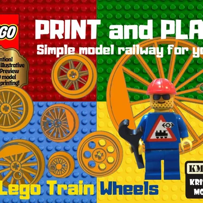 Bánh xe tàu hỏa LEGO in 3D chất lượng cao