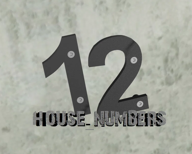 Bộ Số Nhà Đơn Giản - Dễ In, Không Cần Support - Image 1