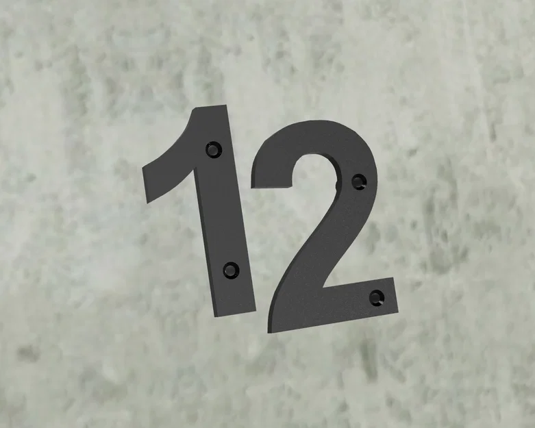 Bộ Số Nhà Đơn Giản - Dễ In, Không Cần Support - Image 4