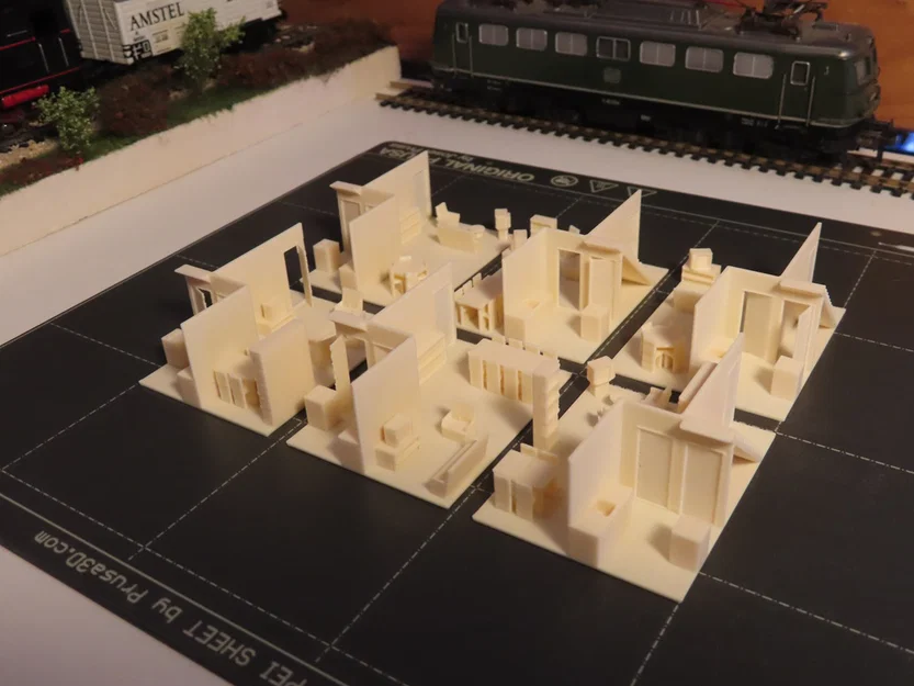 Nội thất nhà kiểu Hà Lan tỉ lệ 1:87 H0 cho sa bàn mô hình - Image 1