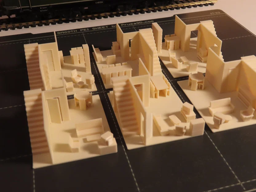 Nội thất nhà kiểu Hà Lan tỉ lệ 1:87 H0 cho sa bàn mô hình - Image 2