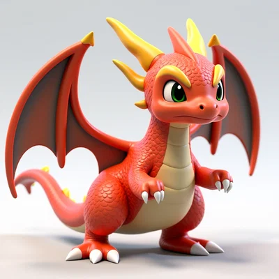 Mô hình in 3D rồng con Cute Dragon Fantasy dễ thương