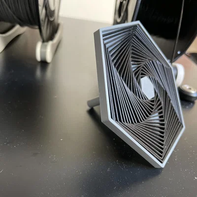 Mô hình lục giác xoắn ốc thư giãn (Hexagon Fidget) - Mẫu in 3D đẹp