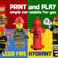 Mô hình trụ nước chữa cháy phong cách LEGO in 3D ấn tượng - Thumbnail 1
