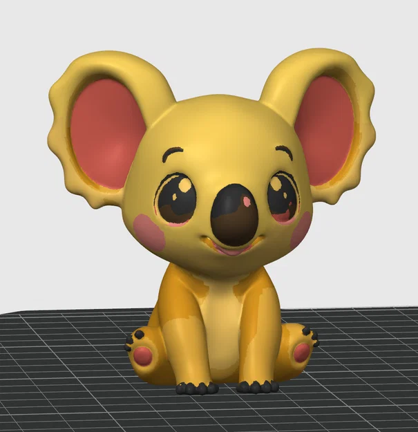 Mô hình chú gấu Koala xinh xắn trang trí in 3D - Image 1
