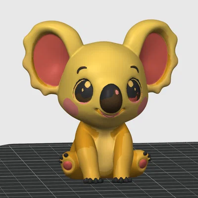 Mô hình chú gấu Koala xinh xắn trang trí in 3D