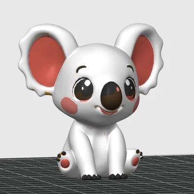 Mô hình chú gấu Koala xinh xắn trang trí in 3D