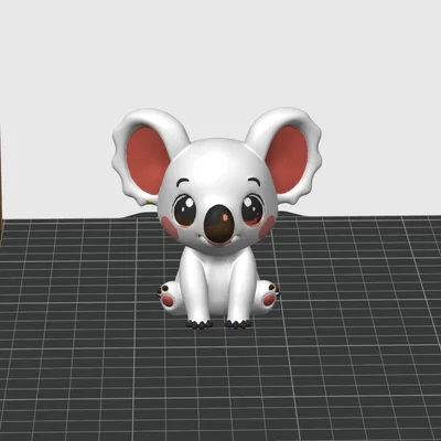 Mô hình chú gấu Koala xinh xắn trang trí in 3D