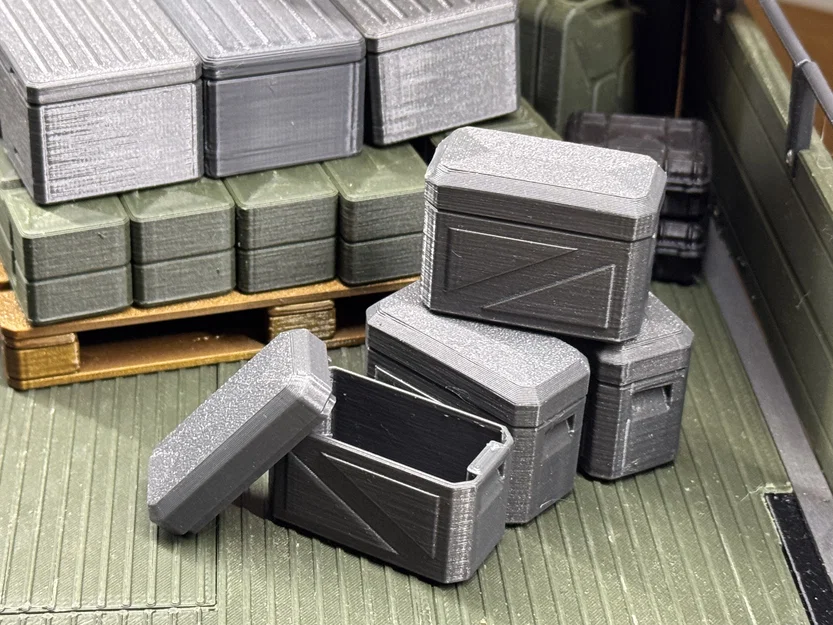 Mô hình thùng gỗ tỉ lệ 1/10 - Image 1