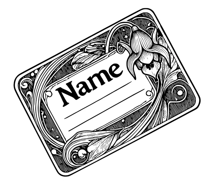 Bộ thẻ tên quà tặng tái sử dụng 3D độc đáo phong cách cổ điển - Image 1