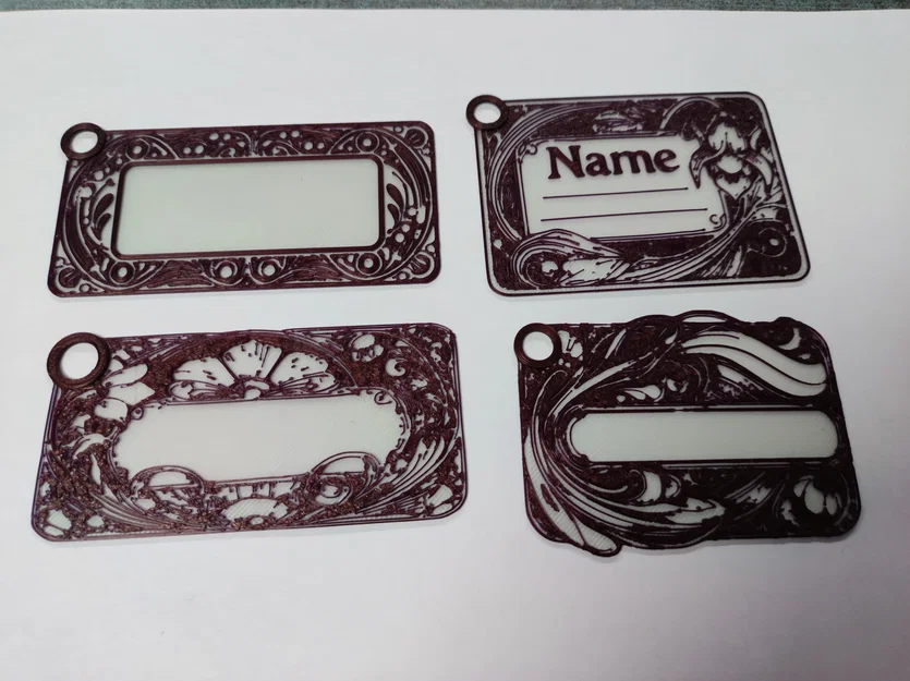 Bộ thẻ tên quà tặng tái sử dụng 3D độc đáo phong cách cổ điển - Image 2