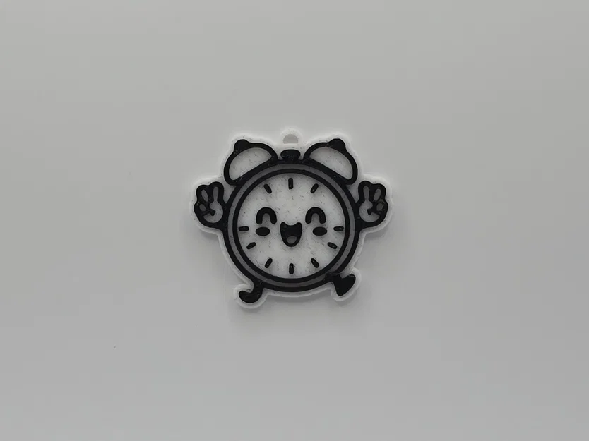 Móc khóa đồng hồ xinh xắn (Cute Clock Keychain) - Mô hình in 3D dễ thương - Image 1