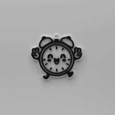 Móc khóa đồng hồ xinh xắn (Cute Clock Keychain) - Mô hình in 3D dễ thương