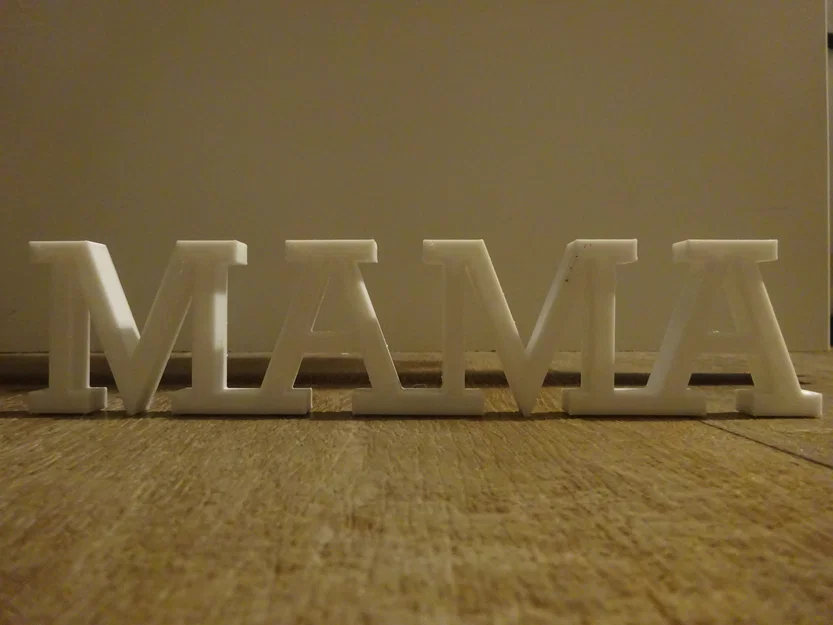 Mô hình trang trí chữ Mama & Papa in 3D cực xinh - Image 2