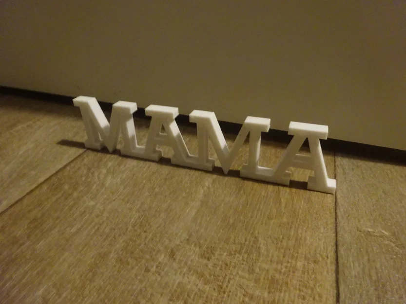 Mô hình trang trí chữ Mama & Papa in 3D cực xinh - Image 3