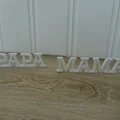 Mô hình trang trí chữ Mama & Papa in 3D cực xinh - Thumbnail 4