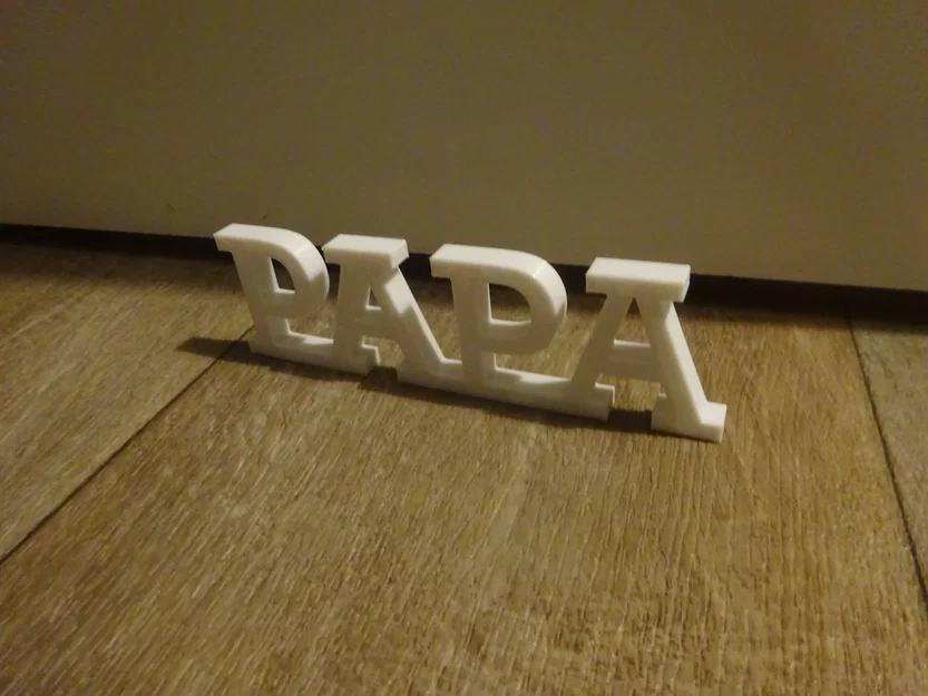 Mô hình trang trí chữ Mama & Papa in 3D cực xinh - Image 5