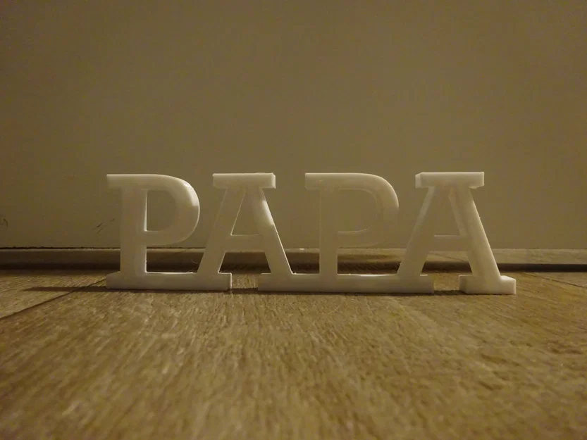 Mô hình trang trí chữ Mama & Papa in 3D cực xinh - Image 6