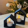 Mô hình trang trí ngôi nhà đựng nến Deko Teelicht Haus 3D - Thumbnail 2