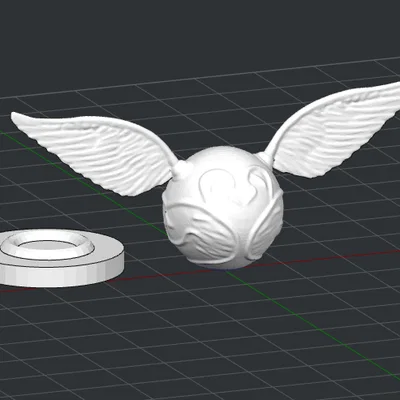 Mô hình 3D Golden Snitch Harry Potter trang trí cực đẹp