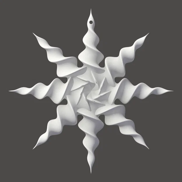 Mô hình 3D Lucky Star - Ngôi sao nghệ thuật lấy cảm hứng từ Fibonacci - Image 2