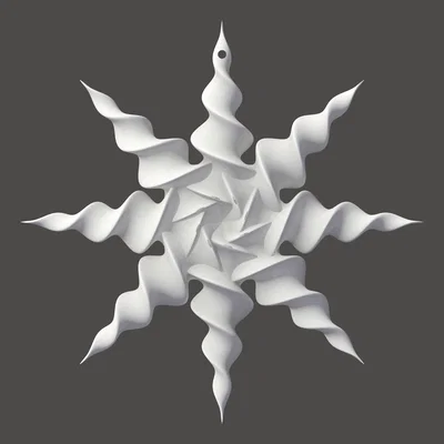 Mô hình 3D Lucky Star - Ngôi sao nghệ thuật lấy cảm hứng từ Fibonacci