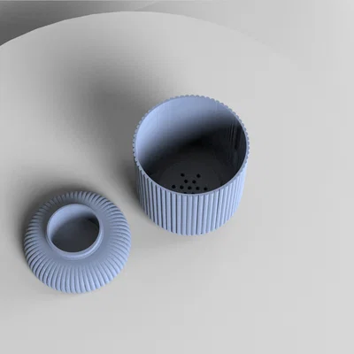 Chậu cây 3D hai mảnh có ngăn chứa nước (Maceta canaletas)