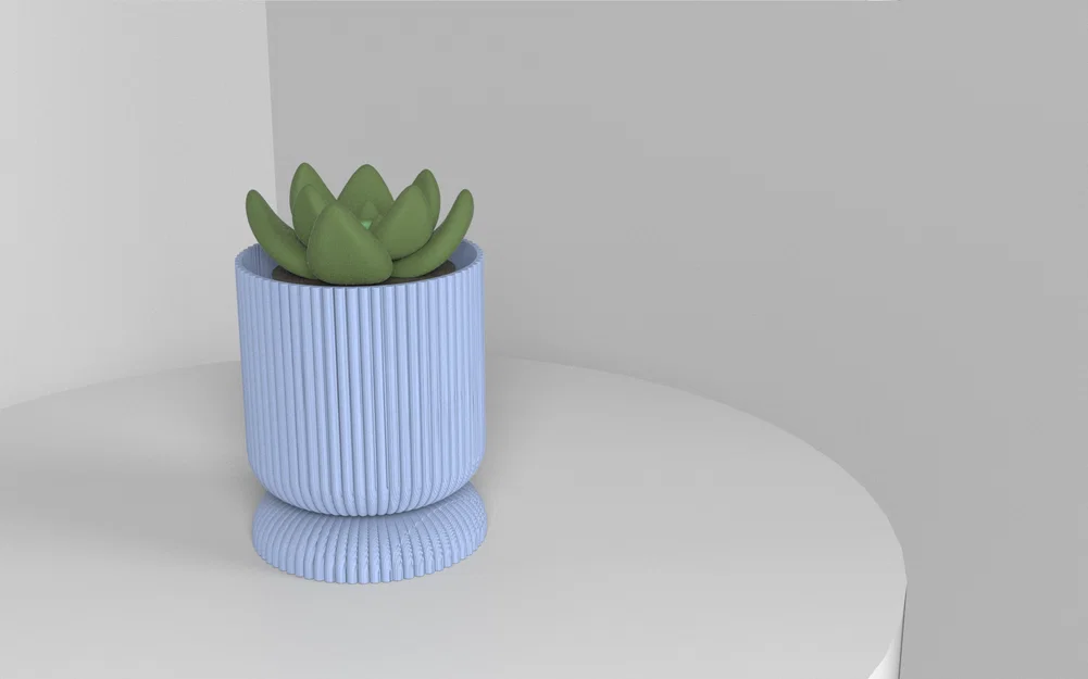 Chậu cây 3D hai mảnh có ngăn chứa nước (Maceta canaletas) - Image 2