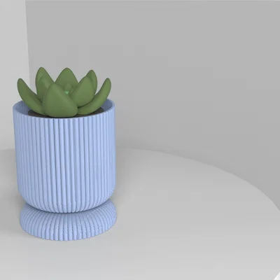 Chậu cây 3D hai mảnh có ngăn chứa nước (Maceta canaletas)