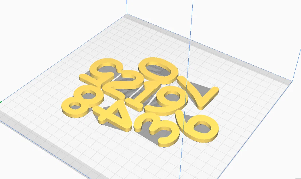 Bộ mô hình chữ số từ 0 đến 9 - File STL in 3D sắc nét - Image 1